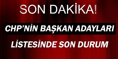 CHP'nin adayları açıklandı