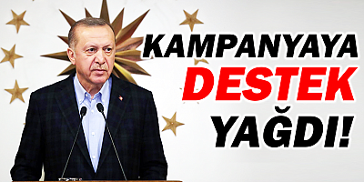 Cumhurbaşkanı Erdoğan'nın başlatığı kampanyaya destek yağdı!