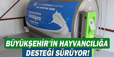 Döşemealtılı besicilere süt tankı hibe edildi