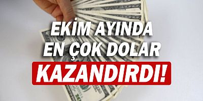 Ekim ayında en çok dolar kazandırdı!