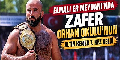 Elmalı Er Meydanı'nda Zafer Orhan Okulu’nun: Altın Kemer 7. Kez Geldi