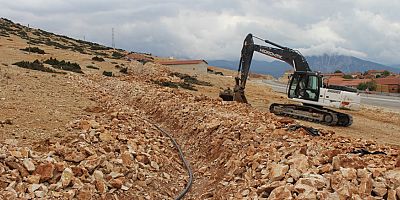 Elmalı Yakaçiftlik’te içme suyu çalışmaları