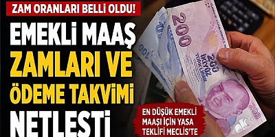 Emekli Maaş Zamları ve Ödeme Takvimi Netleşti