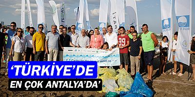 En fazla Mavi Bayraklı halk plajı  Antalya Büyükşehir'de!