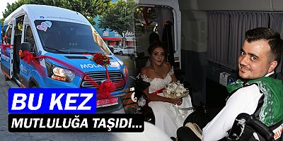 Engelsiz ulaşım aracı, gelin arabası oldu!