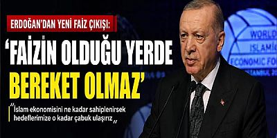 Erdoğan'dan yeni faiz çıkışı: 'Bereket olmaz'