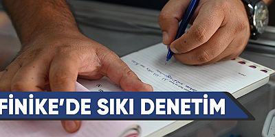 Finike’de sıkı denetim.