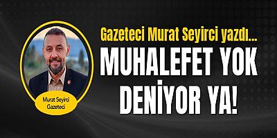 Gazeteci Murat Seyirci yazdı... Muhalefet yok deniyor ya!..