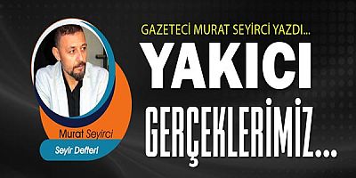 Gazeteci Murat Seyirci yazdı... Yakıcı gerçeklerimiz...