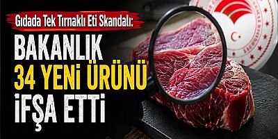 Gıdada Tek Tırnaklı Eti Skandalı: Bakanlık 34 Yeni Ürünü İfşa Etti