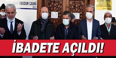 Hacı Akay Okudur Cami ibadete açıldı