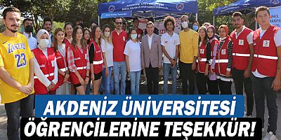 Hakan Tütüncü'den Akdeniz Üniversitesi öğrencilerine teşekkür!