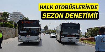 Halk otobüslerinde denetim yapıldı!