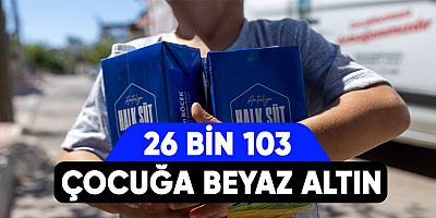 Halk sütten 26 bin 103 çocuk faydalandı