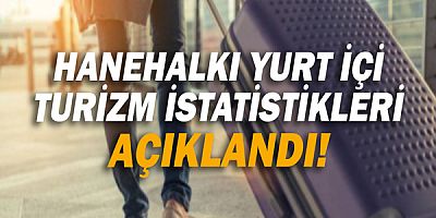 Hanehalkı yurt içi turizm istatistikleri açıklandı!