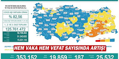 Hem vaka hem vefat sayısında artış!