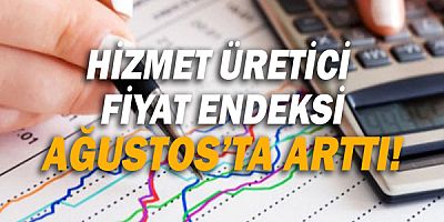 Hizmet üretici  fiyat endeksi ağustos’ta arttı!