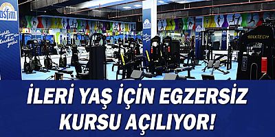 İleri yaş için egzersiz kursu açılıyor!