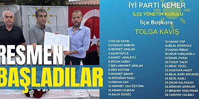 İYİ Parti Kemer İlçe Teşkilatı resmen göreve başladı.