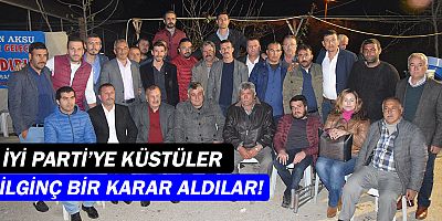 İYİ Parti'nin Aksu Teşkilatı, DSP'li İsa Yıldırım'ı destekleyecek!