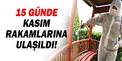 Kasım rakamlarına 15 günde ulaşıldı