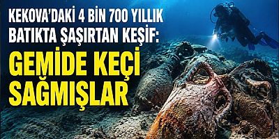 Kekova’daki 4 Bin 700 Yıllık Batıkta Şaşırtan Keşif: Gemide Keçi Sağmışlar