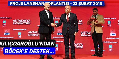 Kemal Kılıçdaroğlu'ndan Muhittin Böcek'e destek
