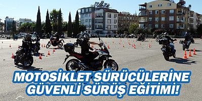 Kepez'de motosiklet sürücülerine güvenli sürüş eğitimi!