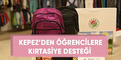 Kepez’den öğrencilere kırtasiye desteği.