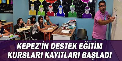 Kepez’in destek eğitim kursları kayıtları başladı