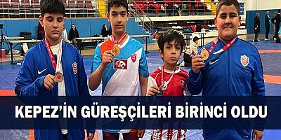 Kepez’in güreşçileri birinci oldu