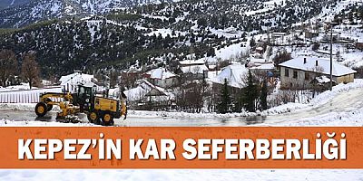 Kepez’in kar seferberliği