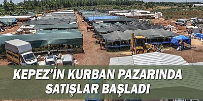Kepez’in kurban pazarında satışlar başladı