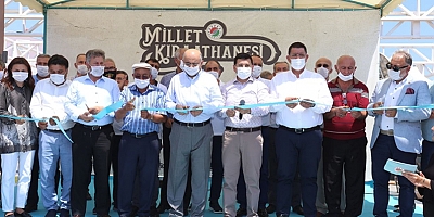 Kepez’in Millet Kıraathanesi açıldı.