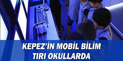 Kepez’in Mobil Bilim Tırı okullarda