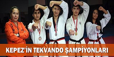Kepez’in tekvando şampiyonları