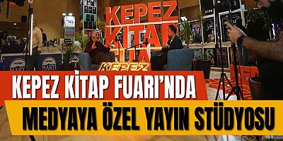 Kepez Kitap Fuarı’nda medyaya özel yayın stüdyosu