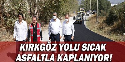 Kırkgöz yolu sıcak asfaltla kaplanıyor!