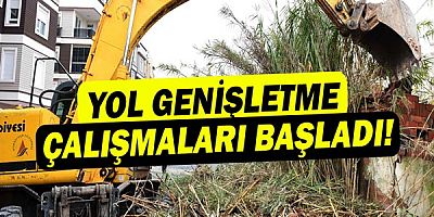 Kızıltoprak’ta yol genişletme çalışması başladı!