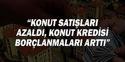 ''Konut satışları azaldı, konut kredisi borçlanmaları arttı''