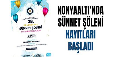 Konyaaltı’nda Sünnet Şöleni Kayıtları Başladı