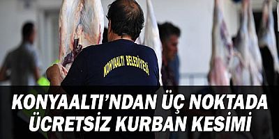 Konyaaltı'ndan üç noktada ücretsiz kurban kesimi