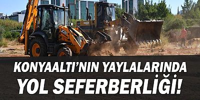 Konyaaltı’nın yaylalarında yol seferberliği 