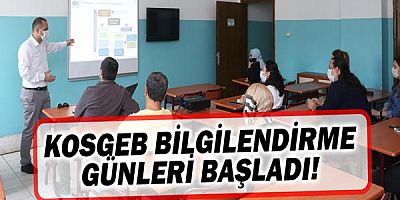 KOSGEB Bilgilendirme Günleri başladı!