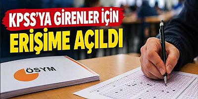Kpss’ya Girenler İçin Erişime Açıldı!