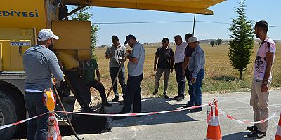 Küçükköy-Büyükköy Yeşilyayla Grup Yollarında çalışma 