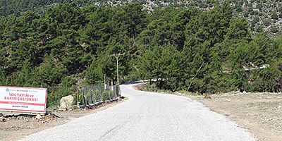 Kumluca’da yol yapım çalışmaları...
