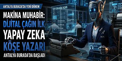 Makina Muhabir: Dijital Çağın İlk Yapay Zeka Köşe Yazarı Antalya Burada’da Başladı