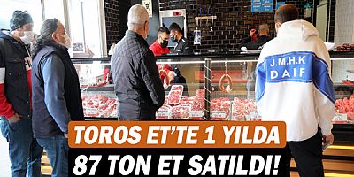 Manavgat Belediyesi Toros Et’te 1 yılda 87 ton et satıldı!