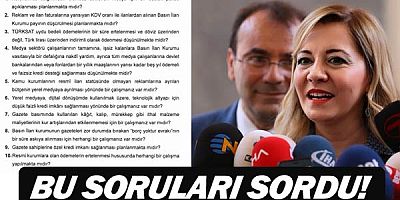 Milletvekili Aylin Cesur Bakan Albayrak'a basın mensupları için bu soruyu sordu.